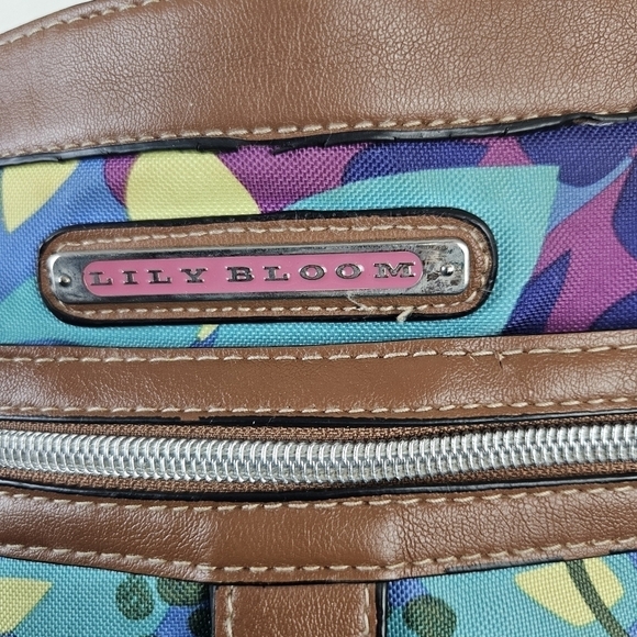 LILY BLOOM Crossbody Purse Shoulder bag Multicolored Flowers - Picture 4 of 9